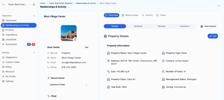 Relationship activity